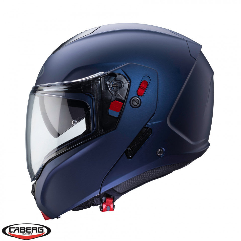 Casca modulabila (flip-up) Caberg model Horus X albastru mat Pinlock ready - lentila Pinlock inclusa