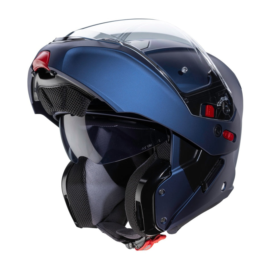 Casca modulabila (flip-up) Caberg model Horus X albastru mat Pinlock ready - lentila Pinlock inclusa