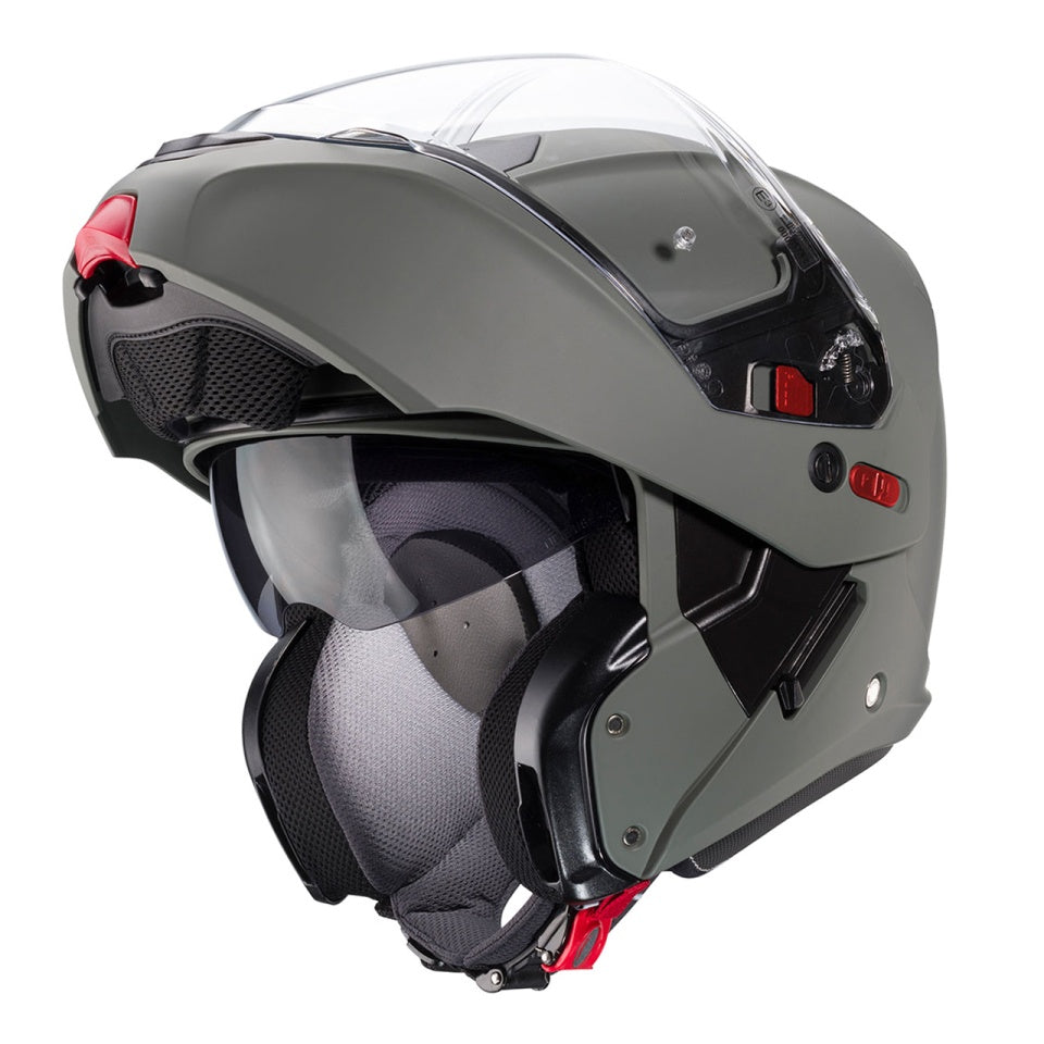 Casca modulabila (flip-up) Caberg model Horus X K6 kamo (camouflaj) mat Pinlock ready - lentila Pinlock inclusa