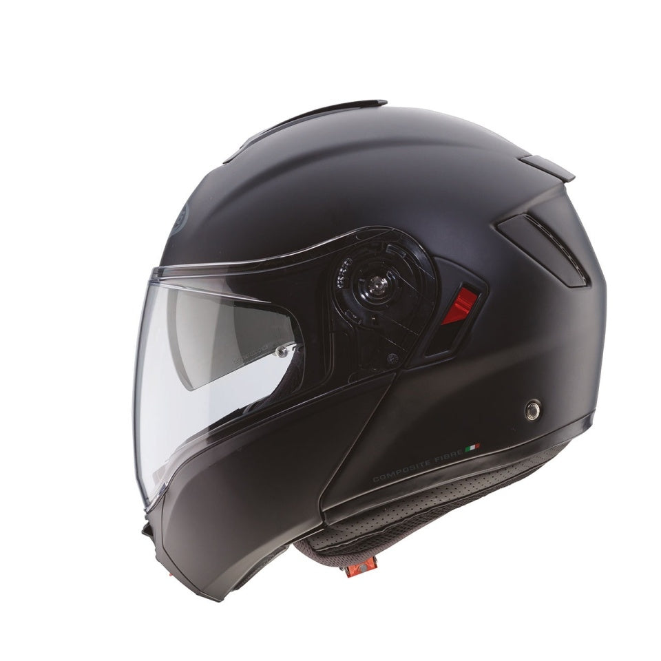 Casca modulabila (flip-up) Caberg model Levo X 17 negru mat Pinlock ready - lentila Pinlock inclusa (fibra de sticla)