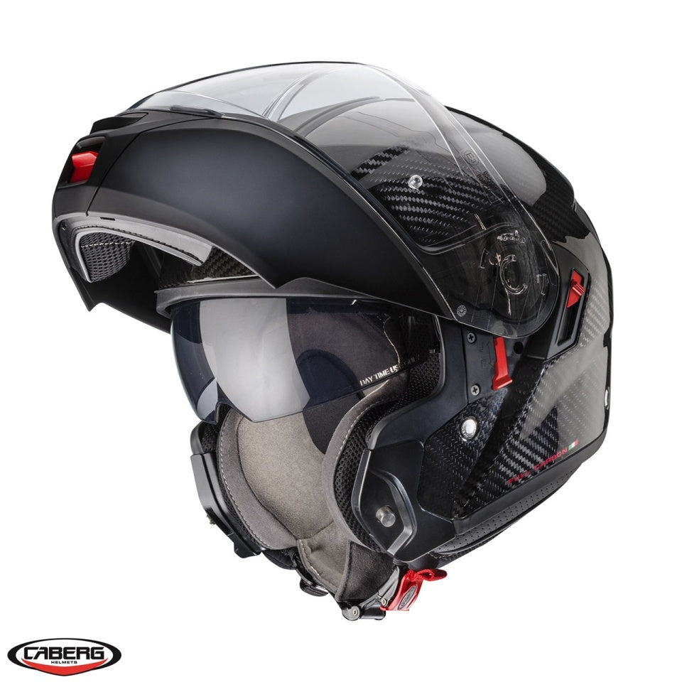 Casca modulabila (flip-up) Caberg model Levo X 94 carbon Pinlock ready - lentila Pinlock inclusa (100% carbon)
