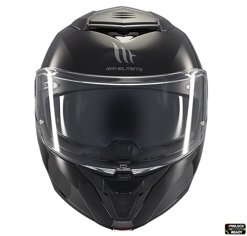 Casca modulabila MT Atom 2 SV A1 negru lucios (ochelari soare integrati) Pinlock Ready - tip viziera: MT-V-35