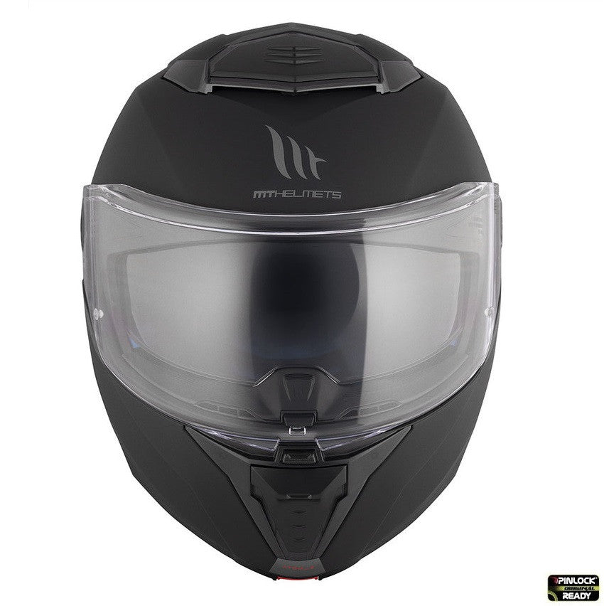 Casca modulabila MT Atom 2 SV A1 negru mat (ochelari soare integrati) Pinlock Ready - tip viziera: MT-V-35