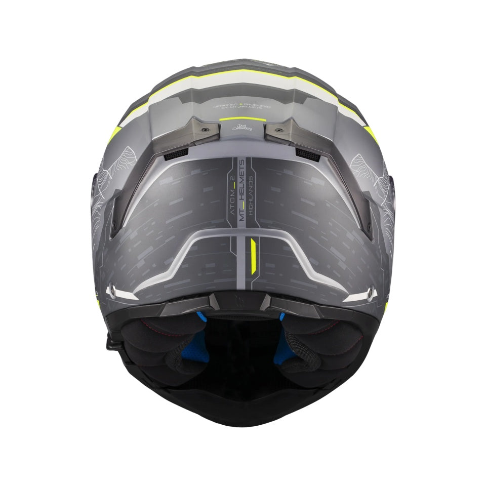 Casca modulabila MT Atom 2 SV Highlands E2 gri mat (ochelari soare integrati) Pinlock Ready - tip viziera: MT-V-35