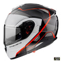 Casca modulabila MT Atom SV Open B5 rosu fluor lucios Pinlock ready – tip MT-V-16