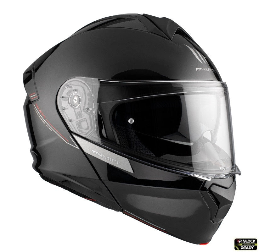 Casca modulabila MT Genesis SV A1 negru lucios Pinlock ready - omologare noua ECE 22.06