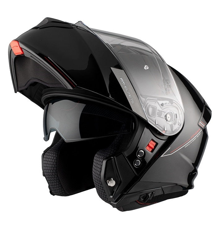 Casca modulabila MT Genesis SV A1 negru mat Pinlock ready - omologare noua ECE 22.06