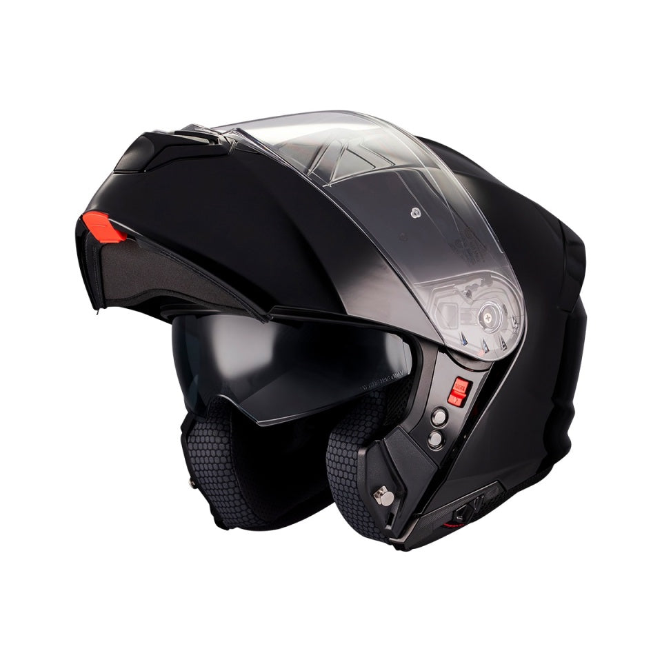 Casca modulabila MT Genesis SV Pure A1 negru lucios Pinlock ready - omologare noua ECE 22.06 - tip viziera: MT-V-25
