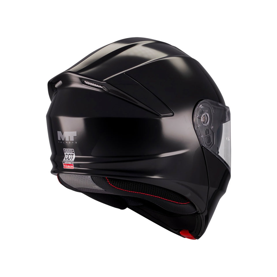 Casca modulabila MT Genesis SV Pure A1 negru lucios Pinlock ready - omologare noua ECE 22.06 - tip viziera: MT-V-25