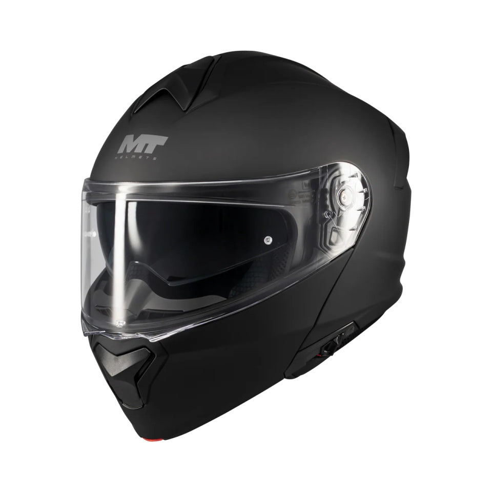 Casca modulabila MT Genesis SV Pure A1 negru mat Pinlock ready - omologare noua ECE 22.06 - tip viziera: MT-V-25