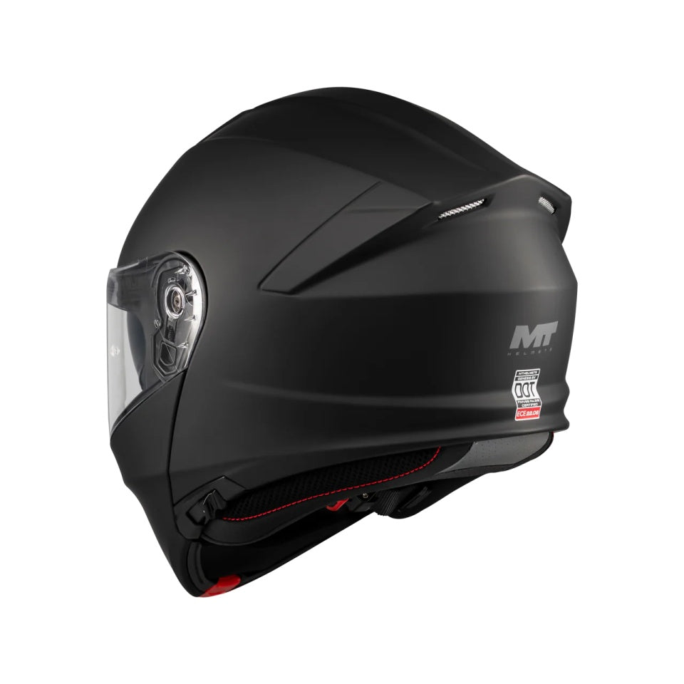 Casca modulabila MT Genesis SV Pure A1 negru mat Pinlock ready - omologare noua ECE 22.06 - tip viziera: MT-V-25