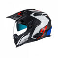 Casca moto Adventure Nexx X.Wed2 Carbon VAAL alb/rosu