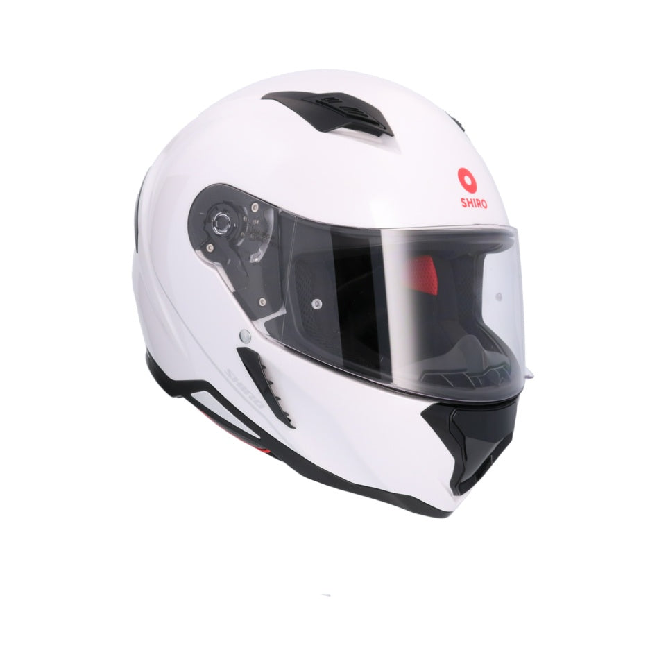Casca moto integrala Shiro / Axor Hunter alb
