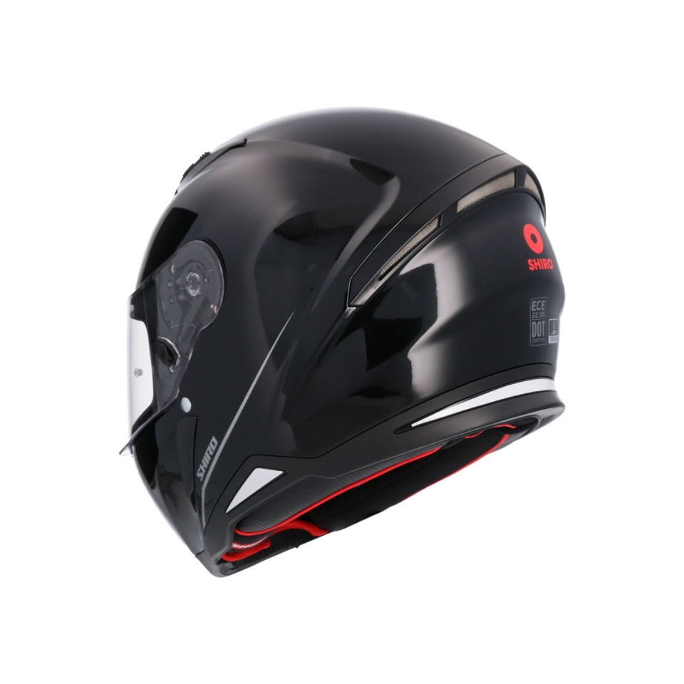 Casca moto integrala Shiro / Axor Hunter negru lucios