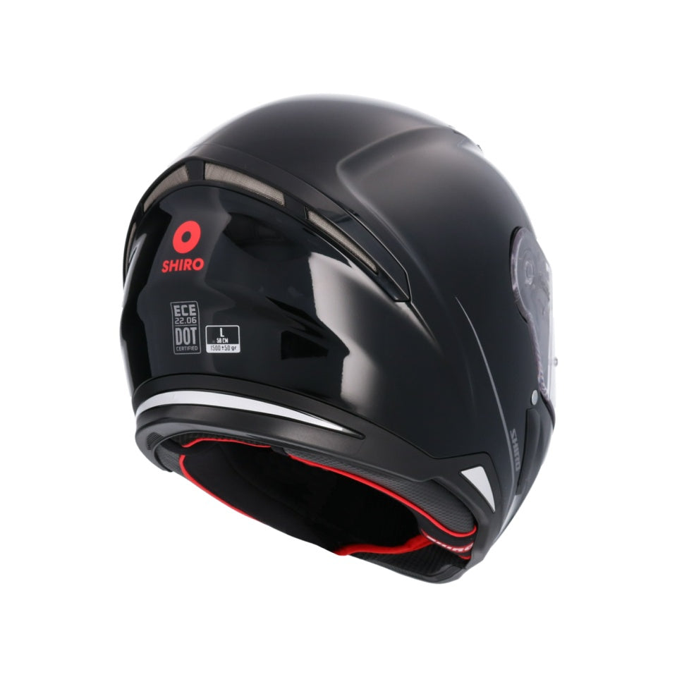 Casca moto integrala Shiro / Axor Hunter negru lucios