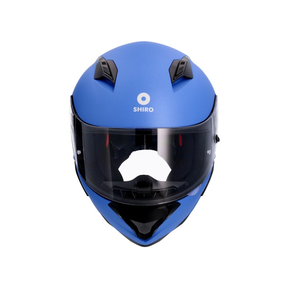 Casca moto integrala Shiro Hunter albastru mat