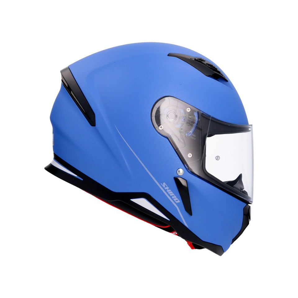 Casca moto integrala Shiro Hunter albastru mat