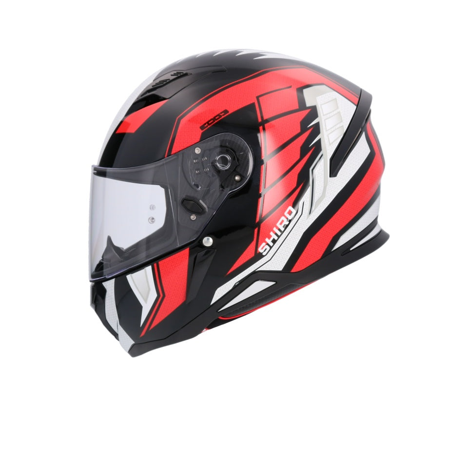 Casca moto integrala Shiro Hunter Edge negru rosu