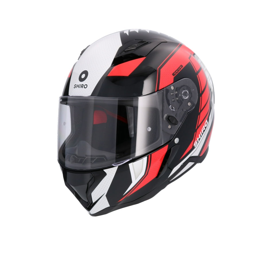 Casca moto integrala Shiro Hunter Edge negru rosu