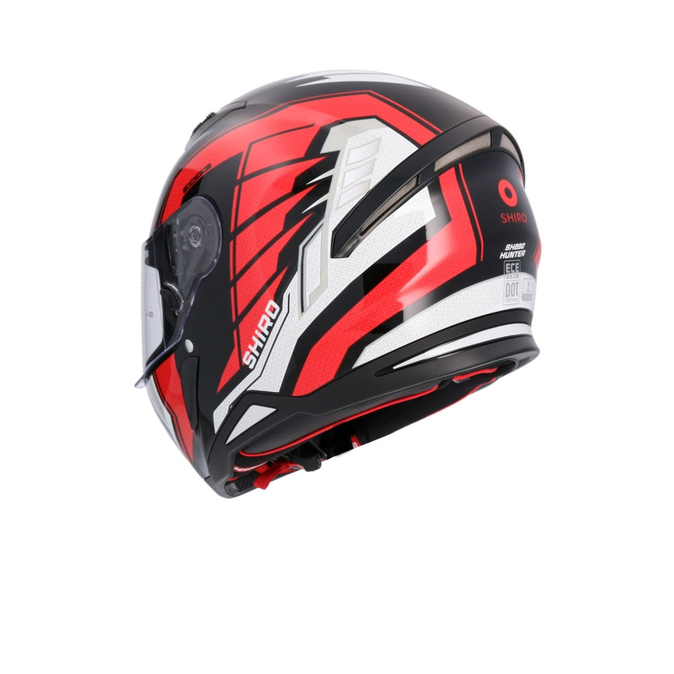 Casca moto integrala Shiro Hunter Edge negru rosu