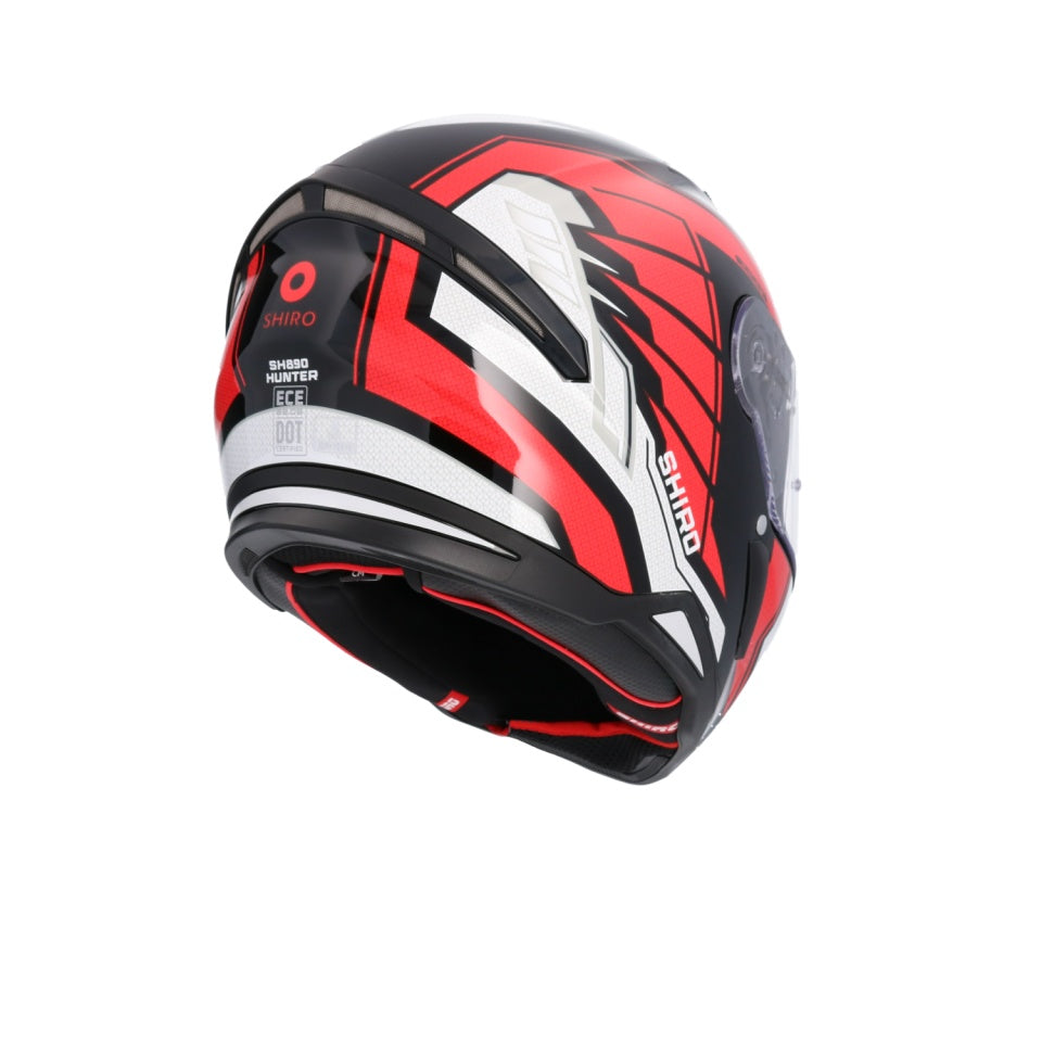 Casca moto integrala Shiro Hunter Edge negru rosu