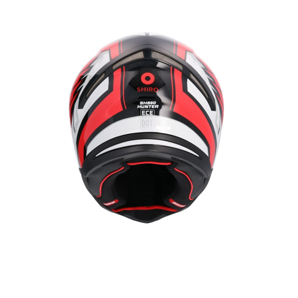 Casca moto integrala Shiro Hunter Edge negru rosu