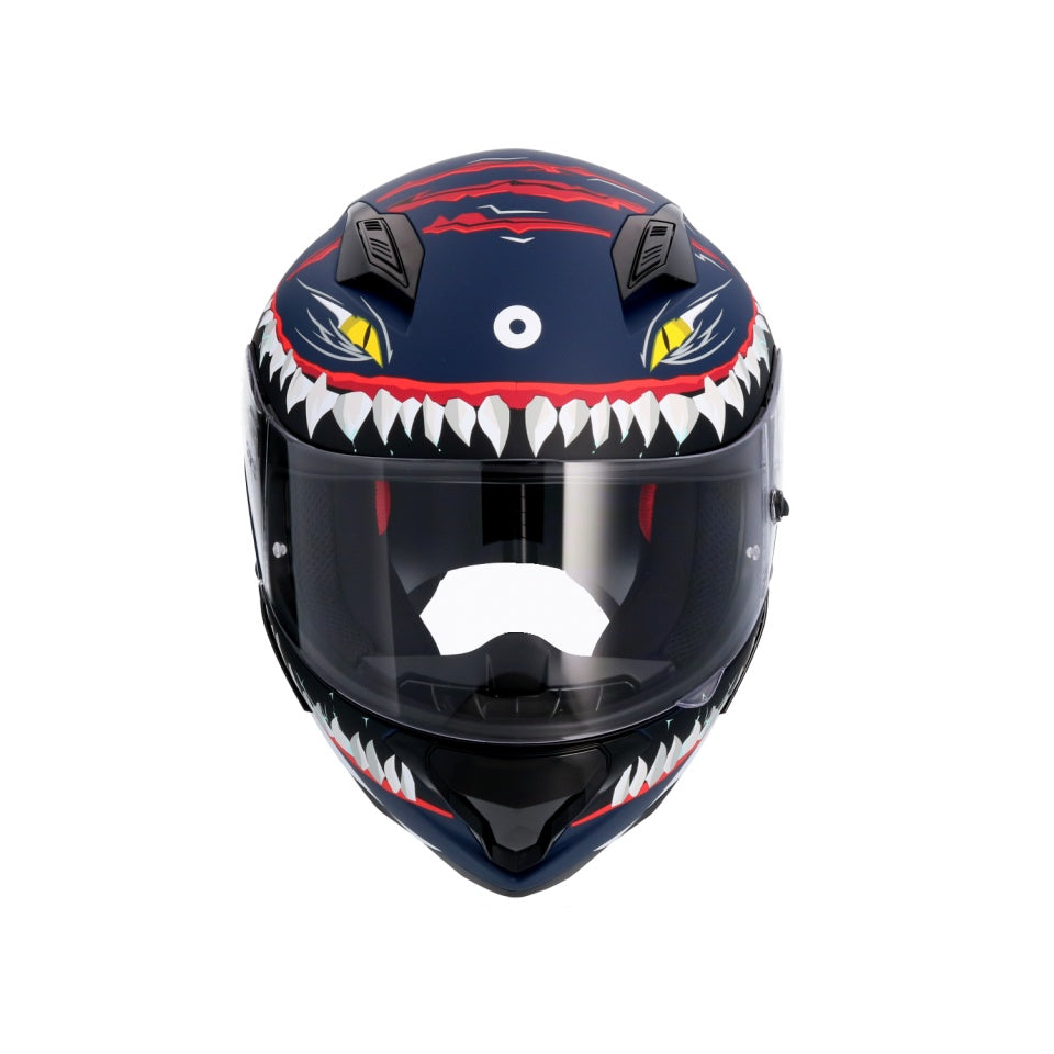 Casca moto integrala Shiro Hunter Shark Dark Blue