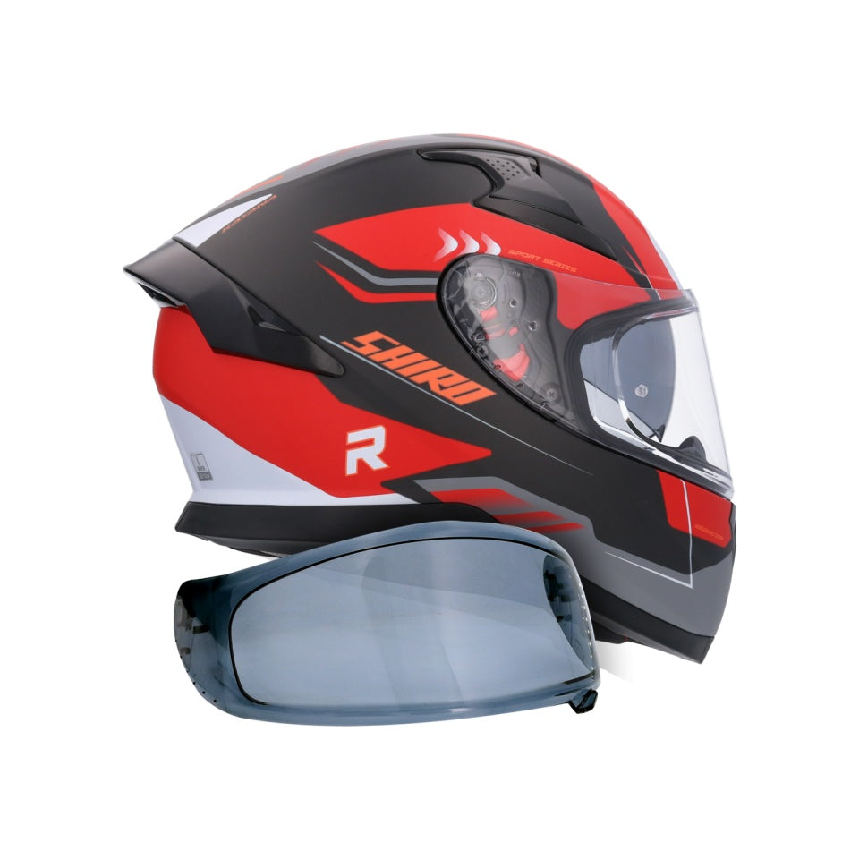 Casca moto integrala Shiro Katana Orbe (ochelari de soare integrati + viziera cadou)