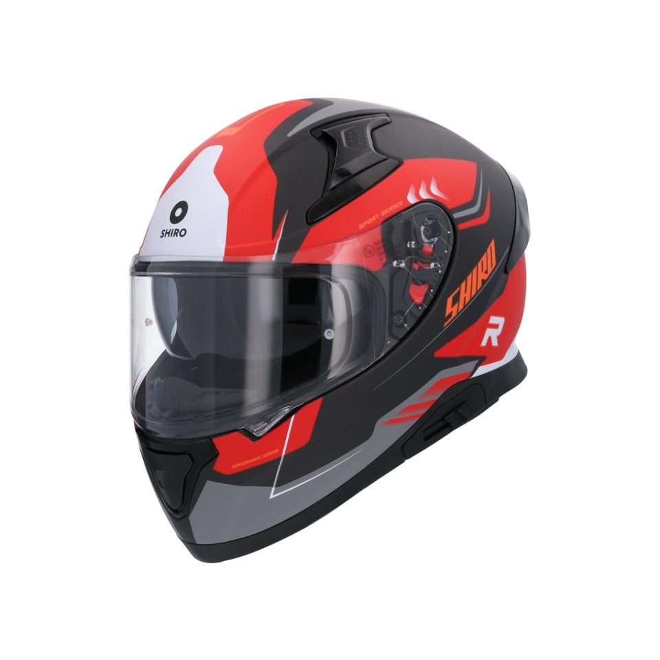 Casca moto integrala Shiro Katana Orbe (ochelari de soare integrati + viziera cadou)