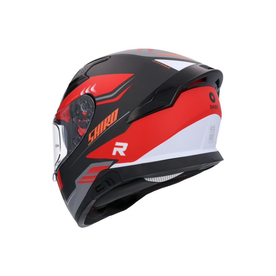 Casca moto integrala Shiro Katana Orbe (ochelari de soare integrati + viziera cadou)