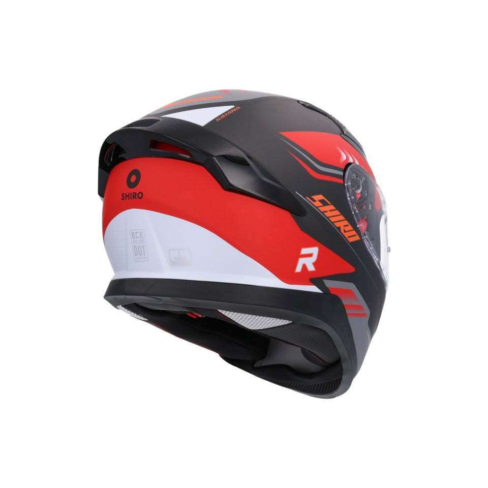 Casca moto integrala Shiro Katana Orbe (ochelari de soare integrati + viziera cadou)