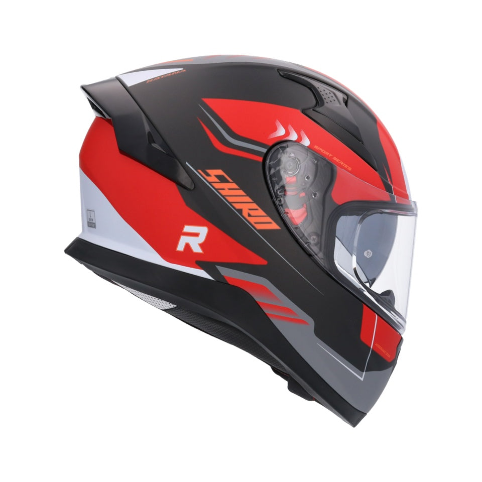 Casca moto integrala Shiro Katana Orbe (ochelari de soare integrati + viziera cadou)