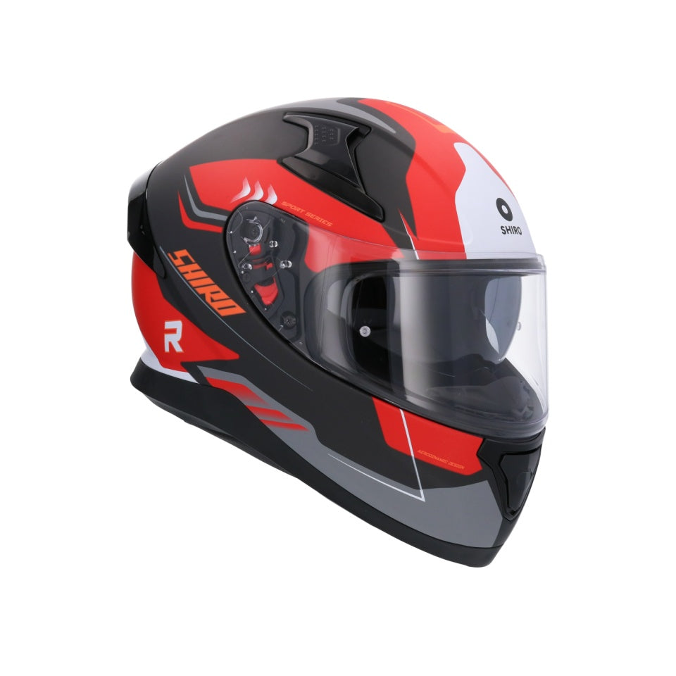 Casca moto integrala Shiro Katana Orbe (ochelari de soare integrati + viziera cadou)