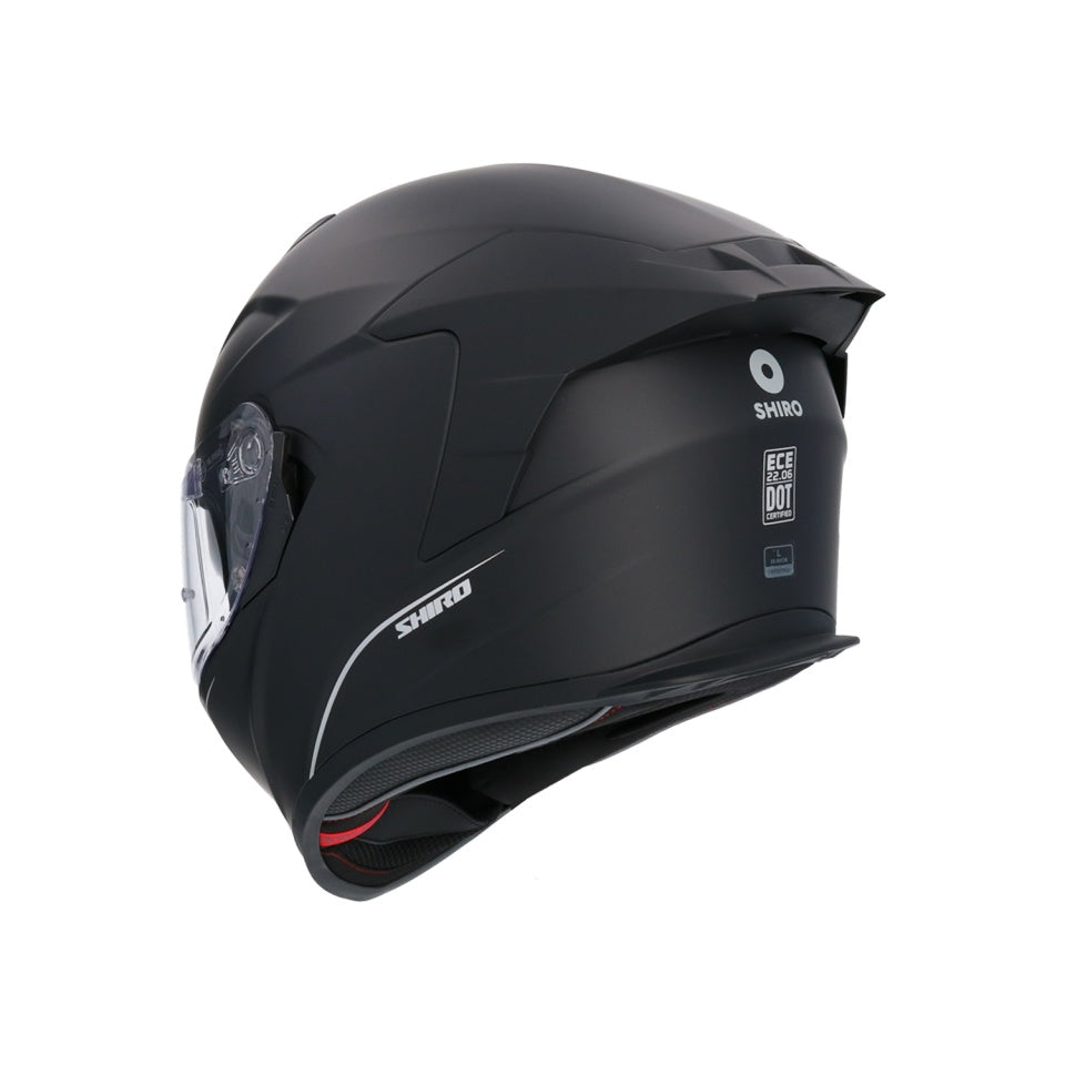 Casca moto integrala Shiro Raptor Ultimate negru mat