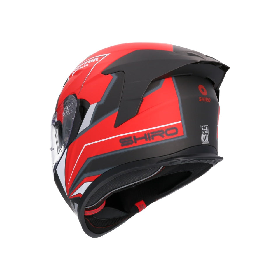 Casca moto integrala Shiro Raptor Ultimate rosu mat