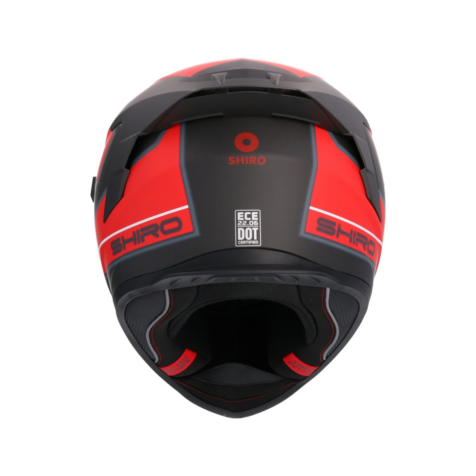 Casca moto integrala Shiro Raptor Ultimate rosu mat