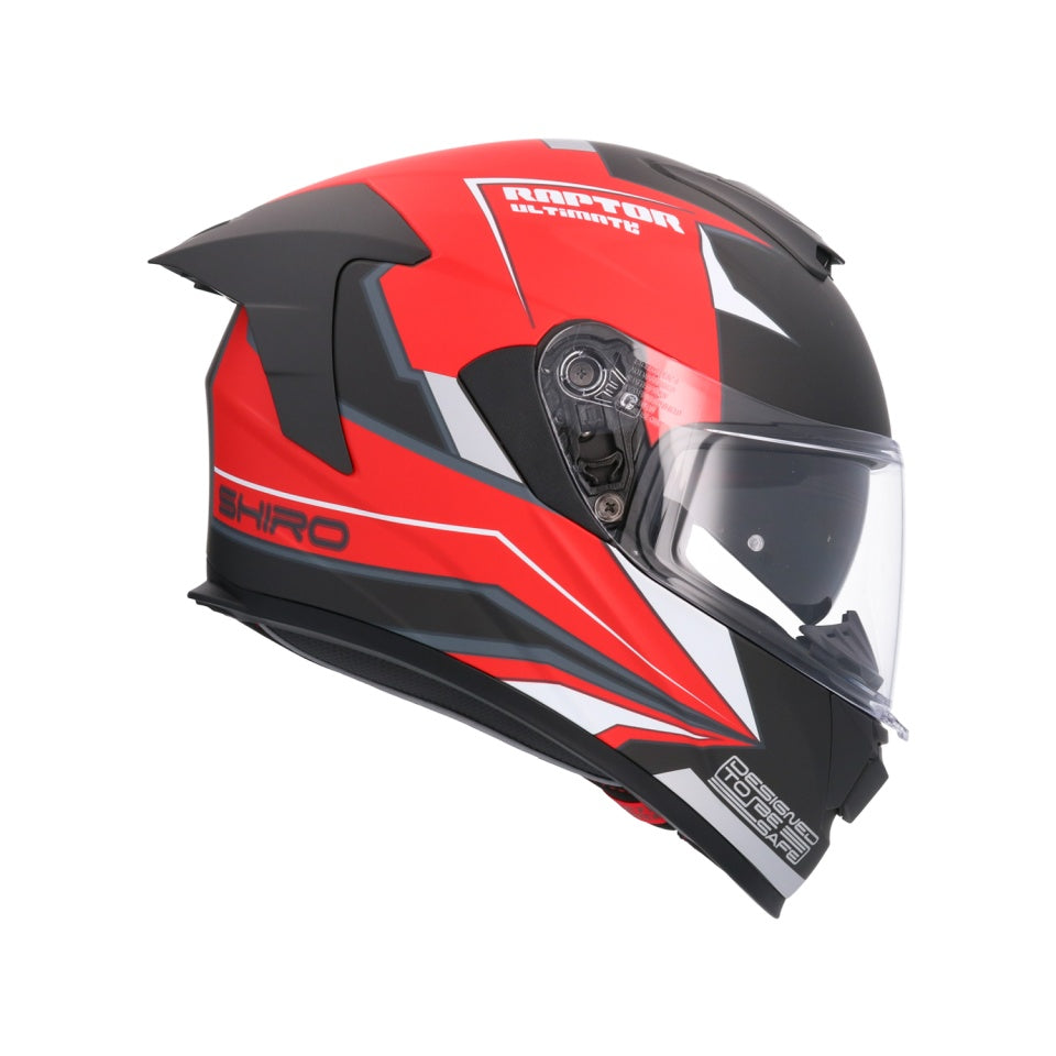 Casca moto integrala Shiro Raptor Ultimate rosu mat
