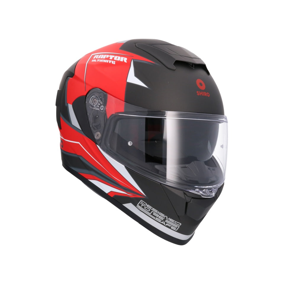 Casca moto integrala Shiro Raptor Ultimate rosu mat