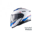 Casca moto NEXX X.Lifetour Globe White Blue (pinlock inclus)