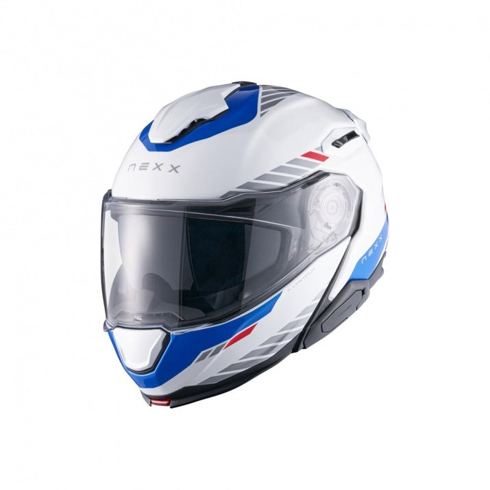 Casca moto NEXX X.Lifetour Globe White Blue (pinlock inclus)