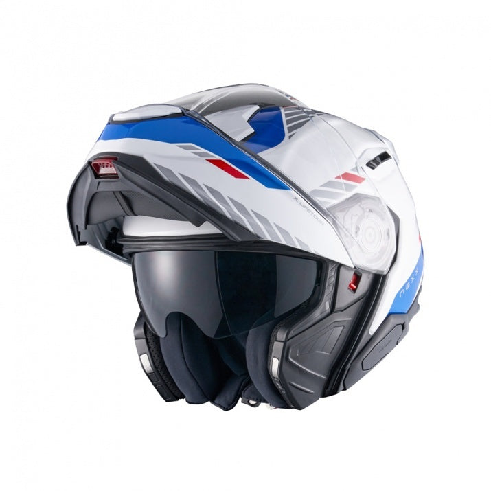 Casca moto NEXX X.Lifetour Globe White Blue (pinlock inclus)