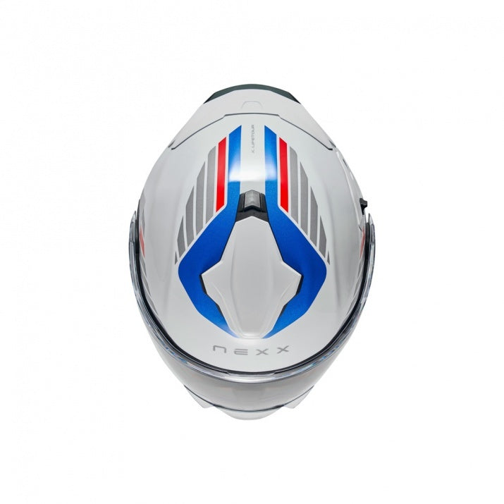 Casca moto NEXX X.Lifetour Globe White Blue (pinlock inclus)