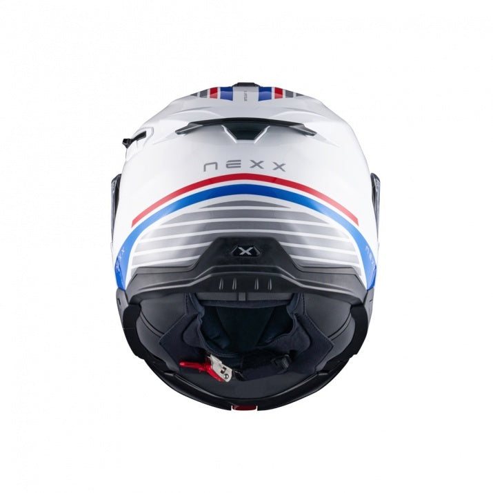 Casca moto NEXX X.Lifetour Globe White Blue (pinlock inclus)