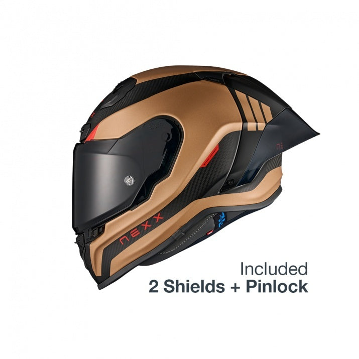 Casca moto NEXX X.R3R Apex Carbon Copper (pinlock inclus + viziera cadou) *pret special stoc limitat