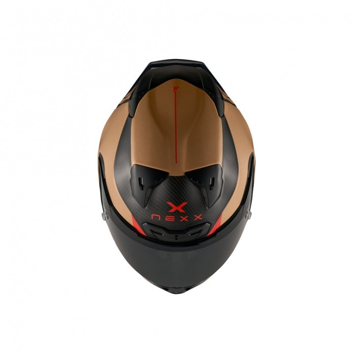 Casca moto NEXX X.R3R Apex Carbon Gold (pinlock inclus + viziera cadou)