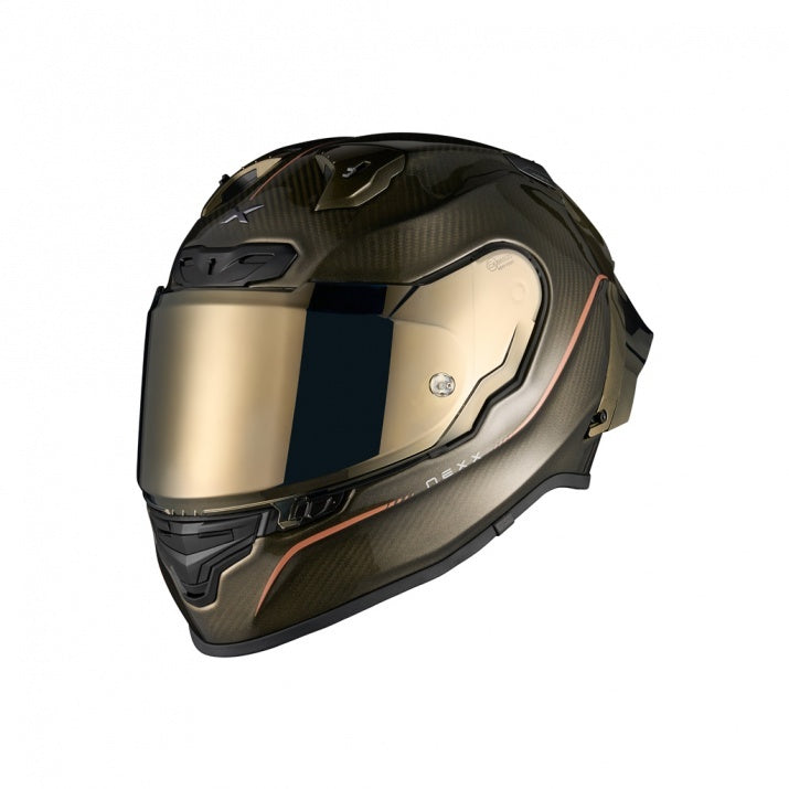 Casca moto NEXX X.R3R Hagibis Gold Carbon (pinlock inclus+viziera cadou)