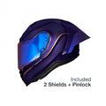 Casca moto NEXX X.R3R Hagibis Purple Carbon (pinlock inclus)
