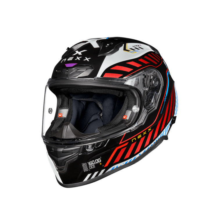 Casca moto NEXX X.R3R Out Brake Black White (pinlock inclus)