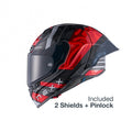 Casca moto NEXX X.R3R Swirl Carbon Red (pinlock inclus)