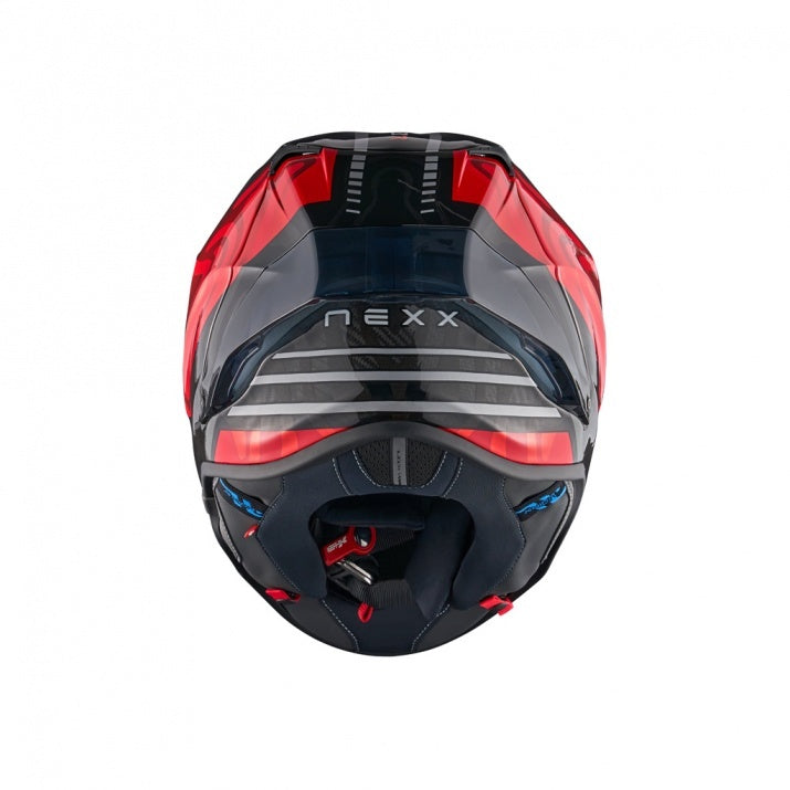 Casca moto NEXX X.R3R Swirl Carbon Red (pinlock inclus)